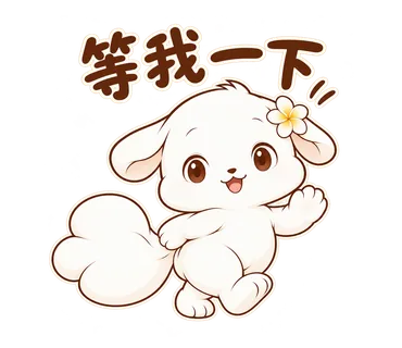花歇歇貼圖：等我一下