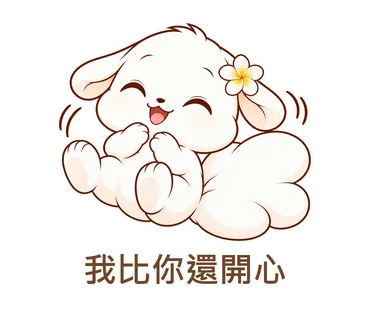花歇歇貼圖：我比你還開心