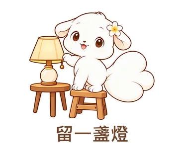 花歇歇貼圖：留一盞燈