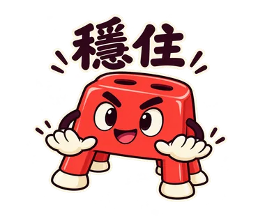 小紅椅貼圖：穩住